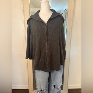 Mixit Gray Knit Cape YTK